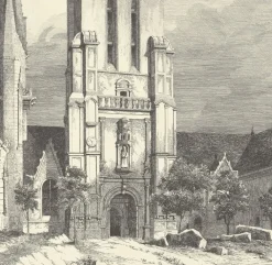 Boutiques de musées Architecture Et Villes-Estampe Eglise de Pleyben - Gabriel Toudouze