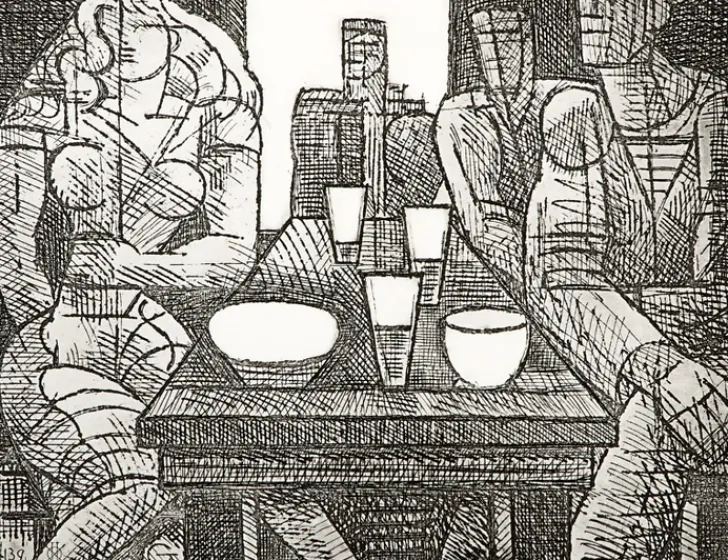 Boutiques de musées Paris Et Le Louvre-Estampe Estaminet - Marcel Gromaire