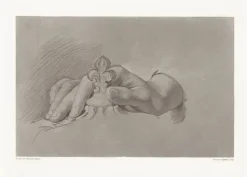 Boutiques de musées Dessins|Chefs D'Œuvre Des Musées-Estampe Etude de main (parti gauche d'une feuille d'études) - Hyacinthe Rigaud