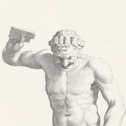 Outlet Boutiques de musées Estampe Faune tenant une flûte de Pan