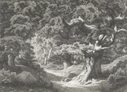 Best Boutiques de musées Estampe Forêt de Fontainebleau : le Charlemagne et le Roland - Eugène Bléry