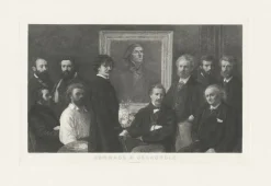 Boutiques de musées Chefs D'Œuvre Des Musées-Estampe Hommage à Delacroix - Henry Fantin Latour