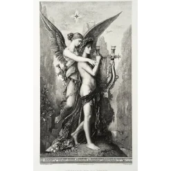 Discount Boutiques de musées Estampe Hésiode et la muse - Gustave Moreau