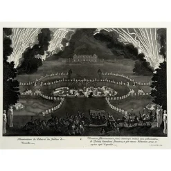Boutiques de musées Personnages Et Évènements Historiques-Estampe Illuminations du palais et des jardins de Versailles - Jean Lepautre