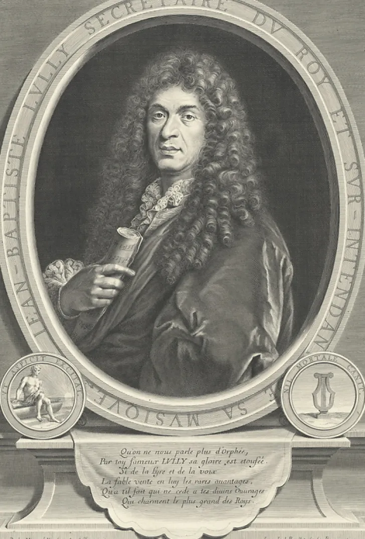 Boutiques de musées Personnages Et Évènements Historiques-Estampe Jean-Baptiste Lully, surintendant de la musique du roi
