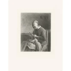 Sale Boutiques de musées Estampe La Couseuse - Pierre Gustave Taverne