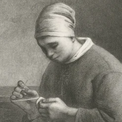 Sale Boutiques de musées Estampe La Couseuse - Pierre Gustave Taverne