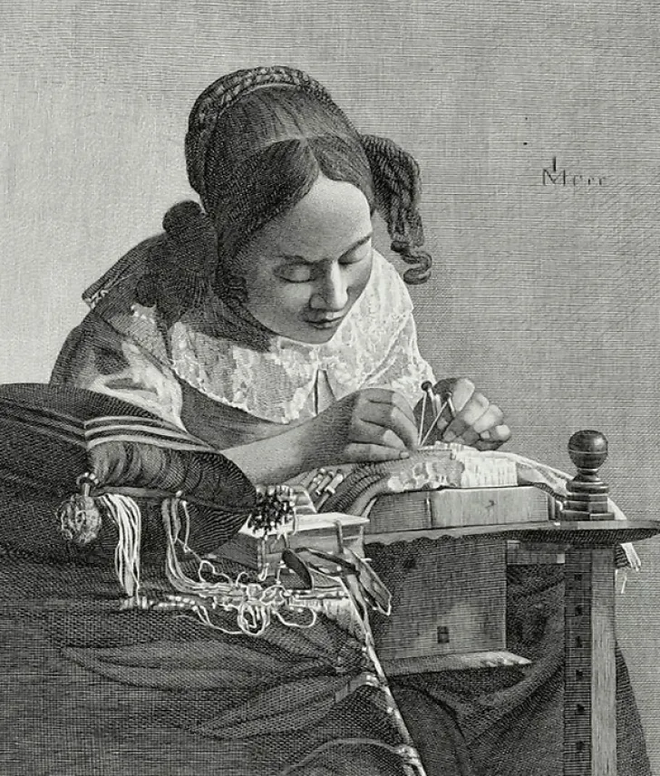 Online Boutiques de musées Estampe La Dentellière - Vermeer