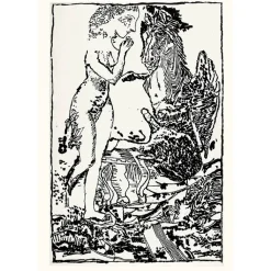 Boutiques de musées Créations Contemporaines-Estampe La jeune fille et la mort II - Jean-Pierre Pincemin