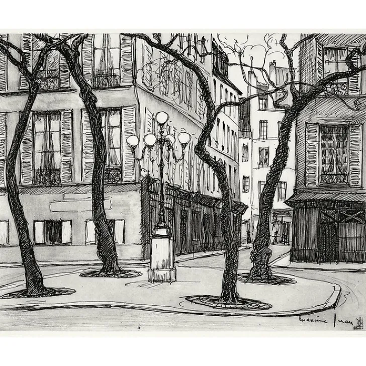 Discount Boutiques de musées Estampe La place Fürstenberg à Paris - Maxime Juan