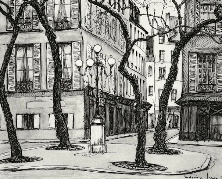 Discount Boutiques de musées Estampe La place Fürstenberg à Paris - Maxime Juan