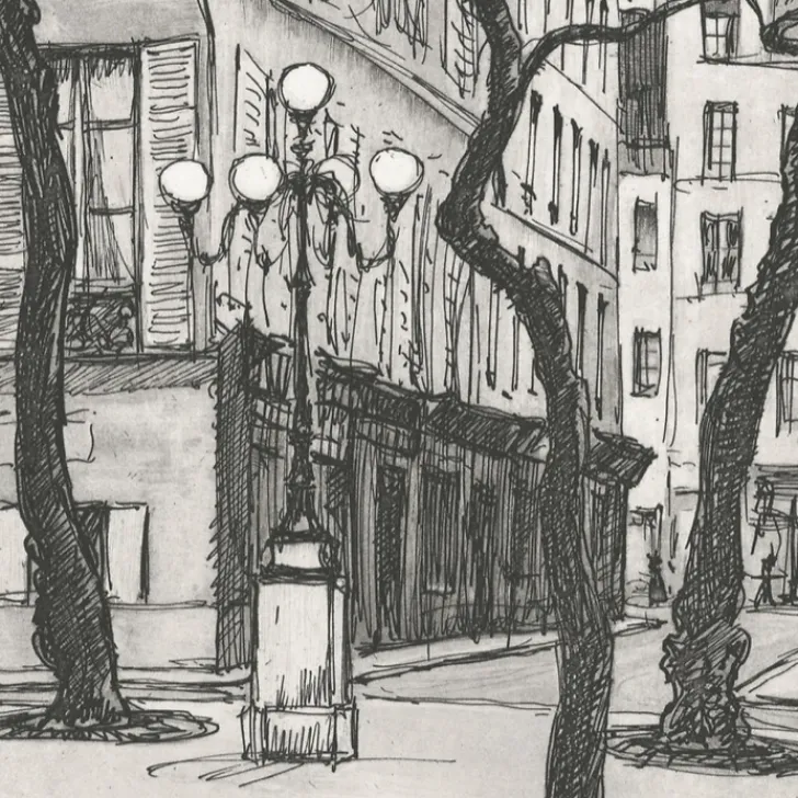 Discount Boutiques de musées Estampe La place Fürstenberg à Paris - Maxime Juan