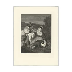 Boutiques de musées Personnages Et Évènements Historiques-Estampe La Vierge Au Lapin - Le Titien