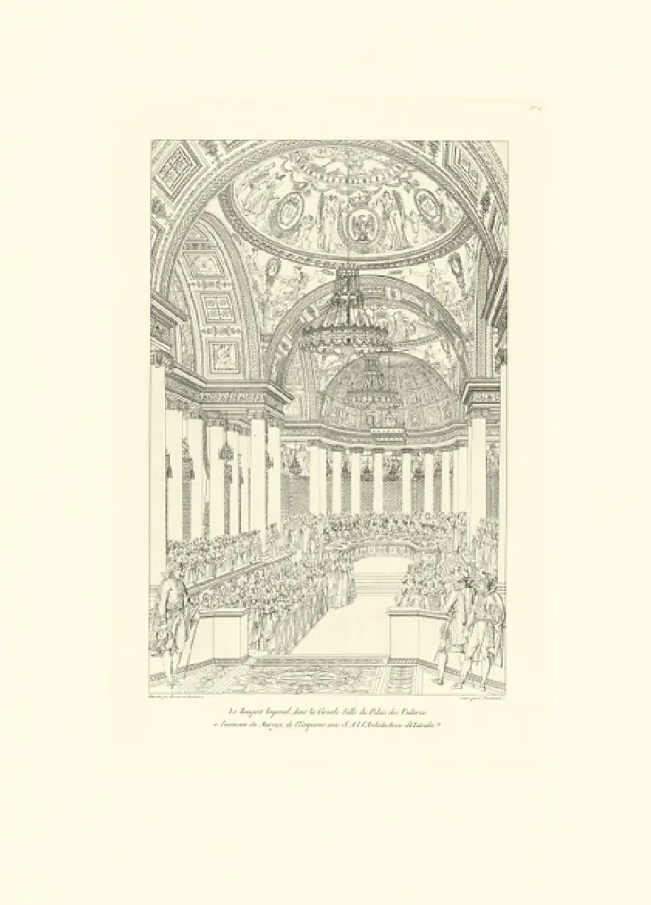 Best Boutiques de musées Estampe Le banquet impérial au palais des Tuileries, mariage de Napoléon et de Marie-Louise, 1810