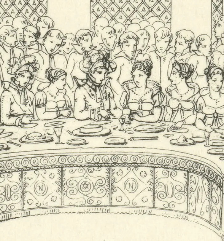 Best Boutiques de musées Estampe Le banquet impérial au palais des Tuileries, mariage de Napoléon et de Marie-Louise, 1810
