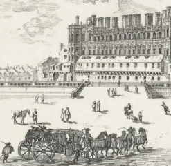 Boutiques de musées Architecture Et Villes-Estampe Le château de Saint-Germain-en Laye, en 1658 - Israël Silvestre