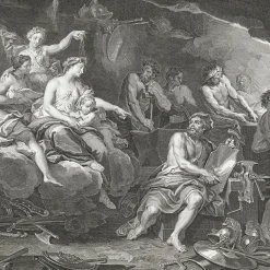 Boutiques de musées Estampe Le Feu : Vénus demande à Vulcain de forger des armes
