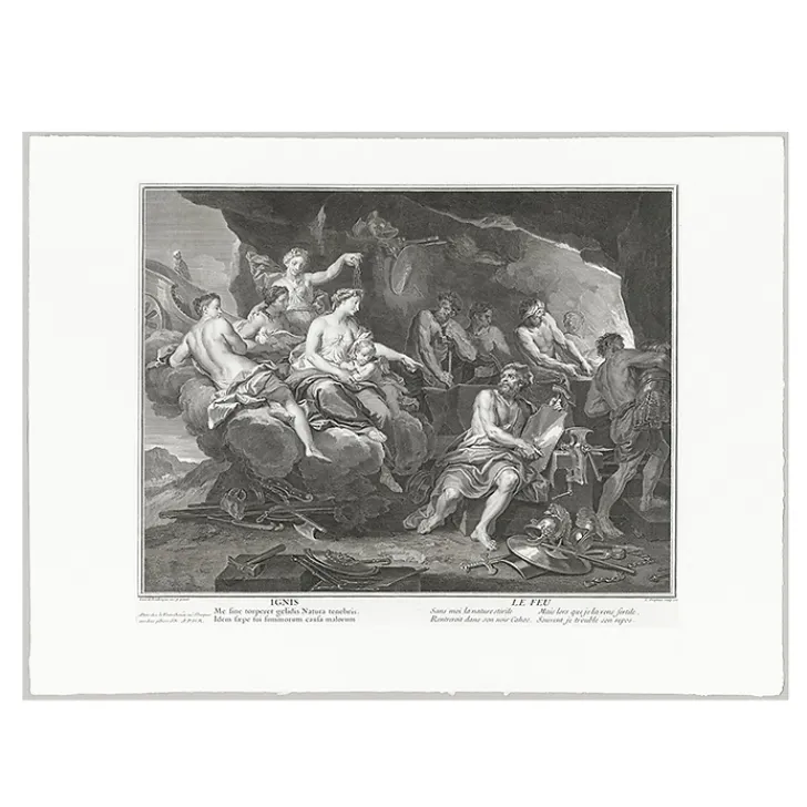 Boutiques de musées Estampe Le Feu : Vénus demande à Vulcain de forger des armes