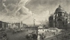 Outlet Boutiques de musées Estampe Le grand canal à Venise - Canaletto