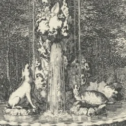 Boutiques de musées Nature, Fleurs Et Paysages-Estampe Le lièvre et la tortue