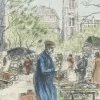 New Boutiques de musées Estampe Le marché aux oiseaux - Eugène-Louis Véder