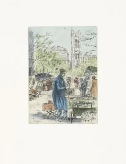 New Boutiques de musées Estampe Le marché aux oiseaux - Eugène-Louis Véder