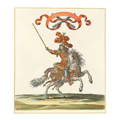 Boutiques de musées Personnages Et Évènements Historiques-Estampe Le maréchal de grammont en costume de maréchal de camp général