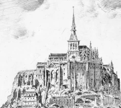 Outlet Boutiques de musées Estampe Le Mont Saint-Michel - Georges Gobô