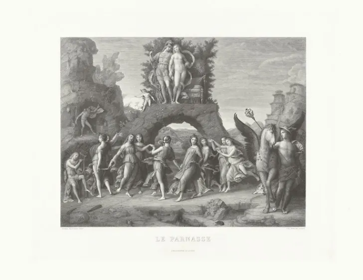 Boutiques de musées Estampe Le Parnasse - Andrea Mantegna