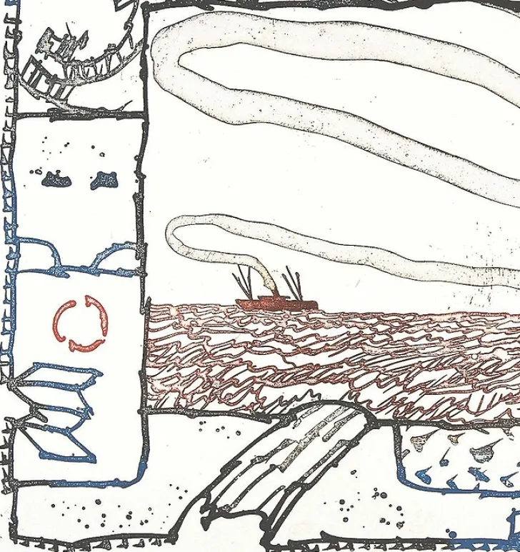 Online Boutiques de musées Estampe Le pinceau voyageur - Pierre Alechinsky