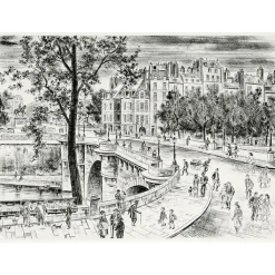 Clearance Boutiques de musées Estampe Le Pont Neuf à Paris - Jacques Boullaire