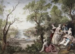Boutiques de musées Estampe Le printemps ou L'oiseleur - Nicolas Lancret