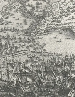 Boutiques de musées Personnages Et Évènements Historiques-Estampe Le siège de la Rochelle, en 1627-1628 - Jacques Callot