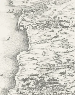 Boutiques de musées Personnages Et Évènements Historiques-Estampe Le siège de la Rochelle, en 1627-1628 - Jacques Callot