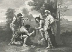 Boutiques de musées Chefs D'Œuvre Des Musées-Estampe Les bergers d'Arcadie - Nicolas Poussin