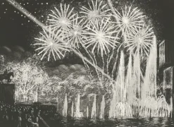 Boutiques de musées Chefs D'Œuvre Des Musées-Estampe Les Fontaines Lumineuses (Exposition1937) - Raphaël Drouart