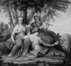 Boutiques de musées Chefs D'Œuvre Des Musées-Estampe Les muses Clio, Euterpe et Thalie - Eustache Le Sueur