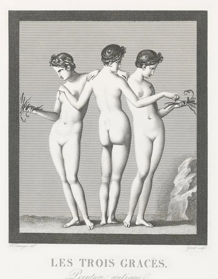 Clearance Boutiques de musées Estampe Les Trois Grâces - Boucher-Desnoyers