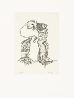 Clearance Boutiques de musées Estampe Lettre A de l'Alphabet du Maître E.S - Cécile Reims