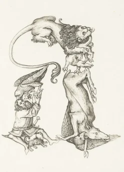 Clearance Boutiques de musées Estampe Lettre A de l'Alphabet du Maître E.S - Cécile Reims