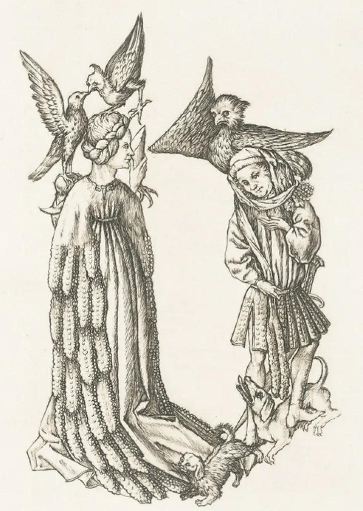 Boutiques de musées Art Moderne-Estampe Lettre B de l'Alphabet du Maître E.S - Cécile Reims