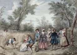 Boutiques de musées Chefs D'Œuvre Des Musées-Estampe L'Été ou La Danse - Nicolas Lancret
