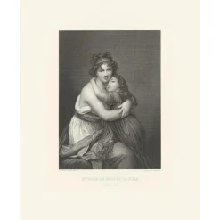 New Boutiques de musées Estampe Madame Vigée Le Brun et sa fille Jeanne-Lucie, dite Julie