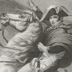 Boutiques de musées Personnages Et Évènements Historiques-Estampe Napoléon Bonaparte, Premier consul, passe les Alpes, en mai 1800 - Jacques-Louis David