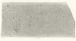 Online Boutiques de musées Estampe Pierre de rosette Partie centrale - Égyptien démotique