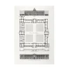 Clearance Boutiques de musées Estampe Plan, élévation et coupe du Louvre - Louis-Pierre Baltard