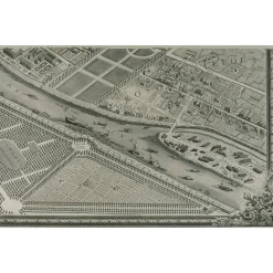 Boutiques de musées Architecture Et Villes-Estampe Plan Turgot - Planche n° 20 - Gros caillou et îles des cygnes