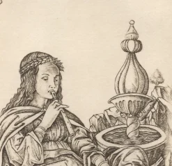 Clearance Boutiques de musées Estampe Poesia, carte 27, Le Tarot de Mantegna - Cécile Reims
