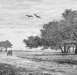 Online Boutiques de musées Estampe Pommiers à Damville (Eure) - Emile-Frédéric Nicolle