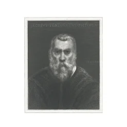 Boutiques de musées Chefs D'Œuvre Des Musées-Estampe Portrait de Giacomo Robusti, dit "Le Tintoret"